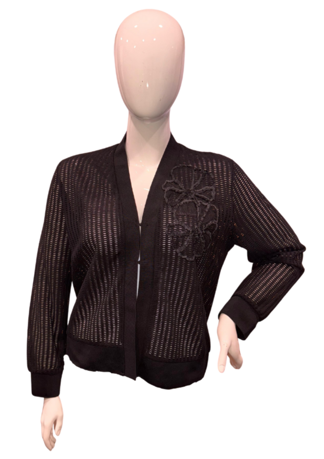 MIDNIGHT BLOOM KNIT JACKET