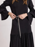 DROP WAIST TIERED MAXI