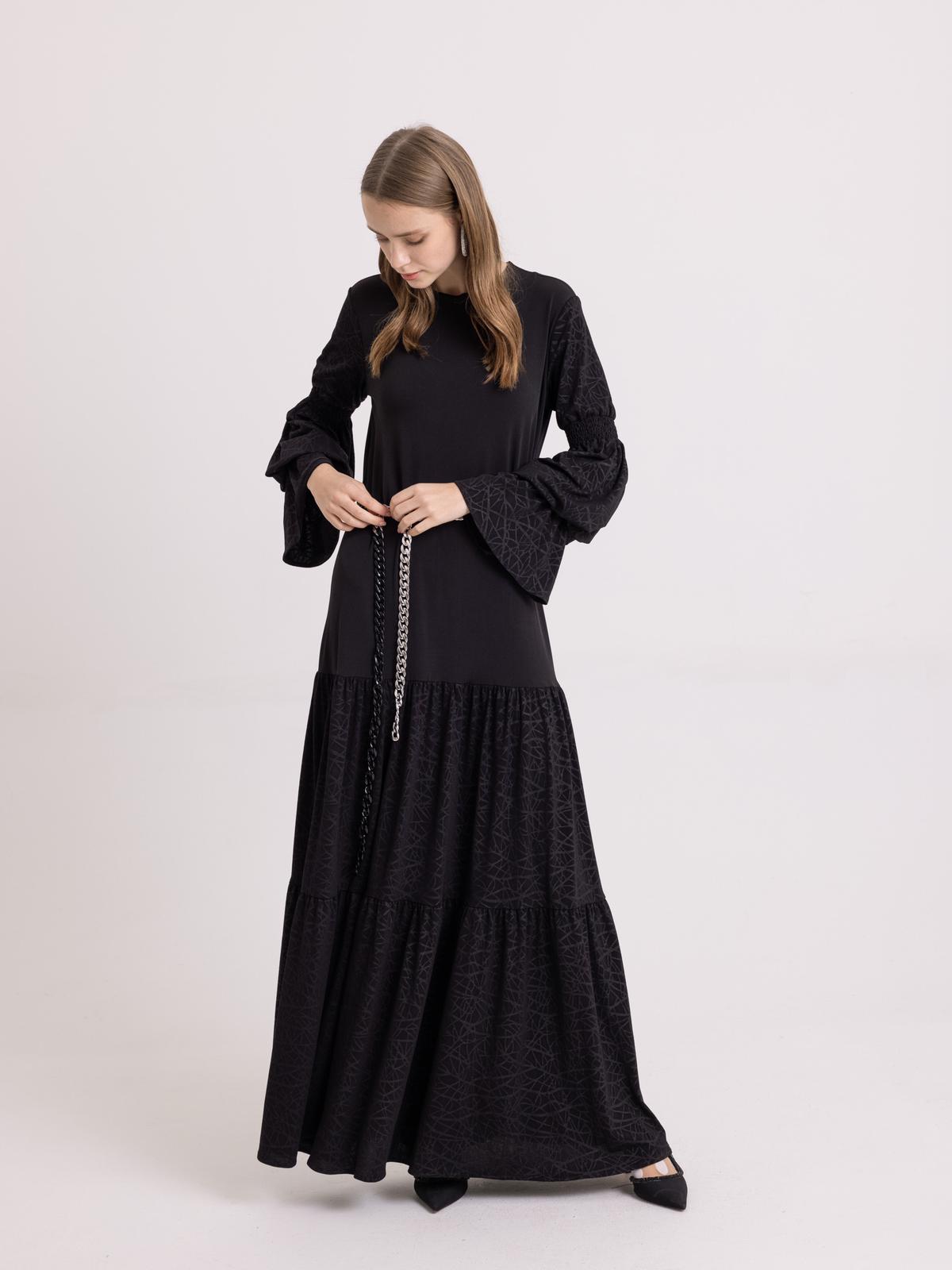 DROP WAIST TIERED MAXI