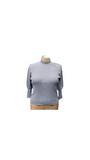 RIBBED LIGHT BLUE SWEATER
