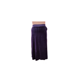 VELOUR NAVY POCKET SKIRT