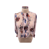 MULTI FLORAL SHEER TOP