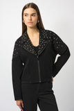 EMBELLISHED BIKER JACKET
