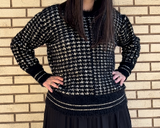 MOHAIR HOUNDSTOOTH SWEATER