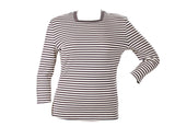 SQUARE NECK STRIPED TEE