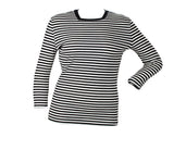 SQUARE NECK STRIPED TEE