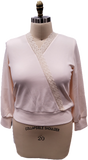 CROCHET TRIM WRAP TOP