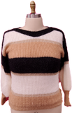 TRICOLOR STRIPE SWEATER