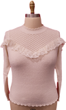 LACE BIB SWEATER