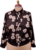 SILK FLORAL BLOUSE