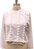 OMATE SCALLOPED TOP