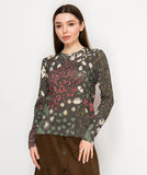 MULTI PRINT COLOR SWEATER