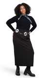 CREPE STRAIGHT SKIRT