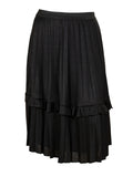 PLEATED SKIRT WITH RUFFLE