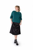 BUTTON LUX SWEATER