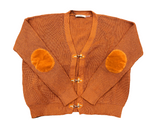 TOGGLE CLOSURE RUST CARDIGAN
