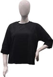 BOXY FOLD-OVER SLEEVE T-SHIRT