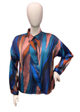 GEO-STRIPE BLOUSE