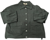 GREEN EMBROIDERED BACK JACKET