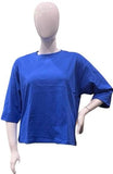 BOXY FOLD-OVER SLEEVE T-SHIRT