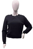 BLACK KNIT CREWNECK