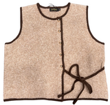 BROWN CONTRAST VEST