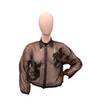 SHEER EMBROIDERED BLOUSE