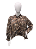 BIANCO ASYMMETRICAL HEM BLOUSE