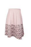 TAUPE SKIRT WITH RISE UP BROWN FLOWERS